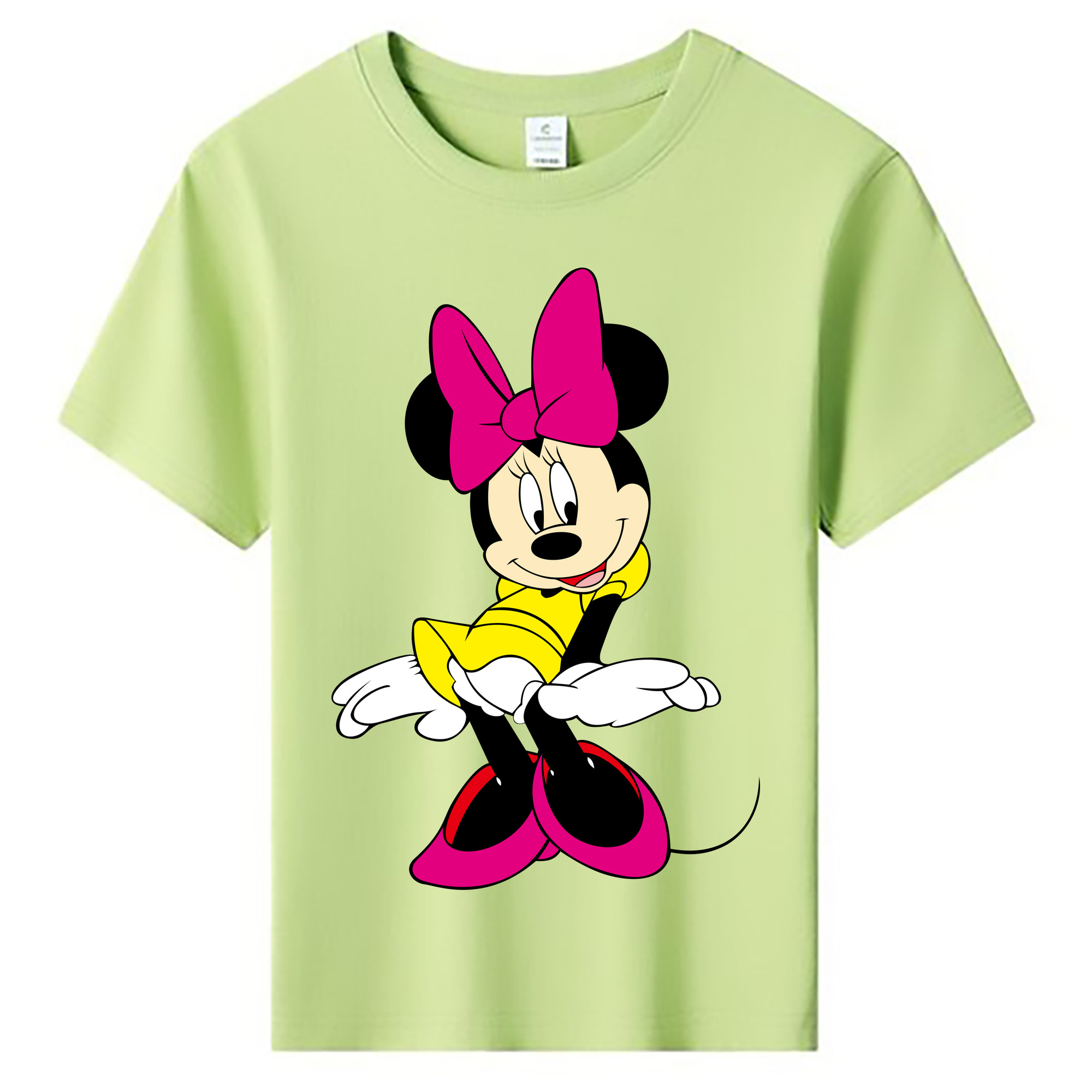 ミッキーマウス Mickey Mouse 綿100％キッズTシャツ（フロントプリント）